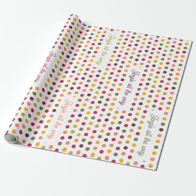 Papel De Presente Toca os sinos ao longo do caminho -  (Desenrolado)