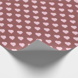 Papel De Presente Todo o Papel de Enrolamento do Coração