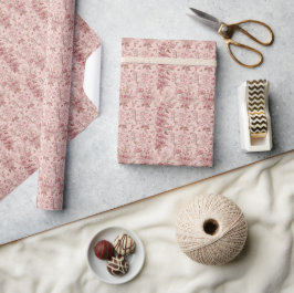Papel De Presente Toile Francesa Pastel