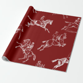 Papel De Presente Toile Na moda Dark Horseback Moderno