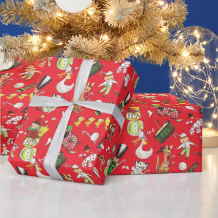 Papel De Presente Tomada Soldado do tambor de natais vintages na cai