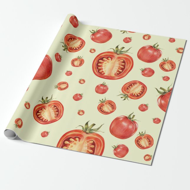 Papel De Presente Tomate (Desenrolado)