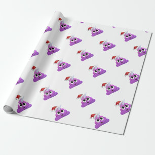 Papel De Presente Tombadilho Emoji do unicórnio do Natal