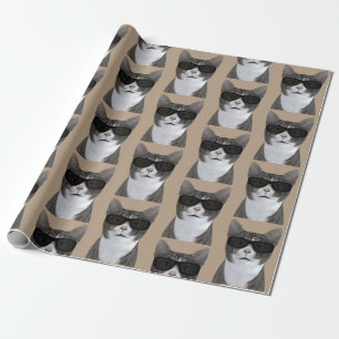 Papel De Presente Tomcat Parece Muito Legal Com Óculos De Sol