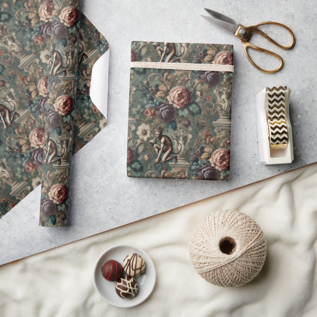 Papel De Presente Tome uma Arco - Design Floral Gótico (Artesanato)