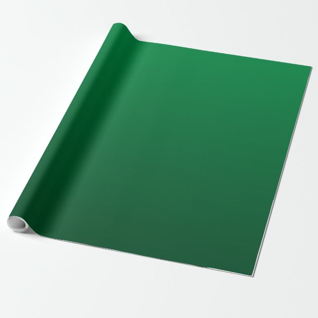 Papel De Presente Tons de Verde Floresta (Desenrolado)