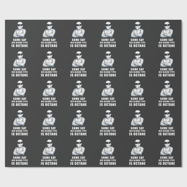 Papel De Presente Top Gear The Stig Octane (Aberto)