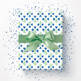Papel De Presente Topsy Tulip em Azul e Verde