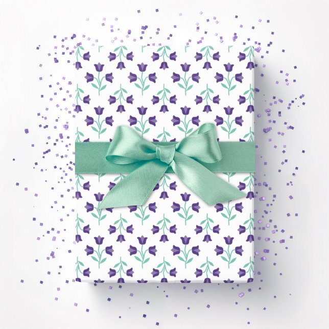 Papel De Presente Topsy Tulip in Purple and Teal (Criador carregado)
