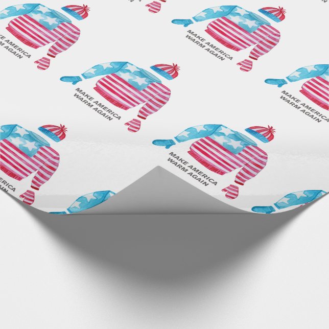 Papel De Presente Torne a América quente de novo (Ponta)