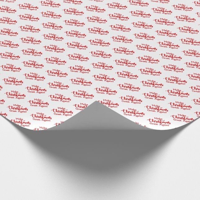 Papel De Presente Torne o Natal Grande Novamente Trump MAGA presente (Ponta)