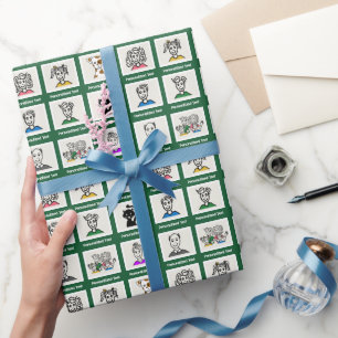 Papel De Presente Torne-o Seu   9 Fotos de Família Personalizadas em