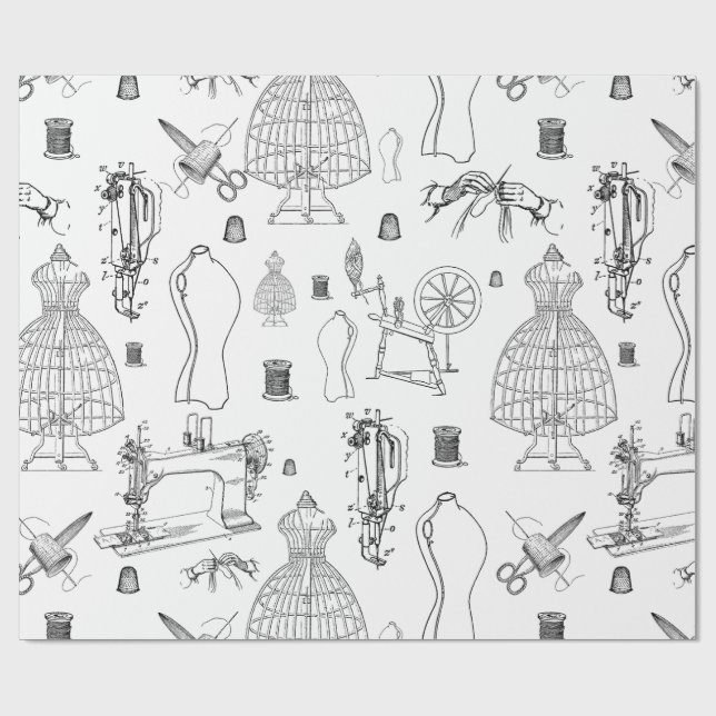 Papel De Presente torneira antiquada vitoriana (Aberto)