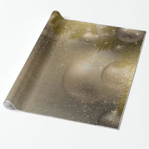 Papel De Presente Tornos de ouro prateado