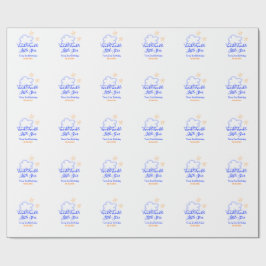 Papel De Presente Torre de reluz pequeno aniversário de estrela lara