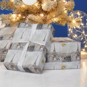 Papel De Presente Torre Eiffel. Paris, France Classic