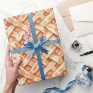 Papel De Presente Torta De Creme De Aniversário