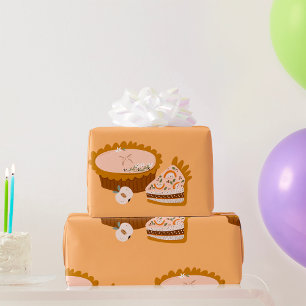 Papel De Presente Tortas de Abóbora