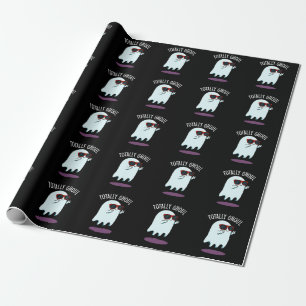 Papel De Presente Totally Ghoul Piada Divertida Fantasma Sombrio BG