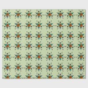 Papel De Presente Totem Tribal Zen"