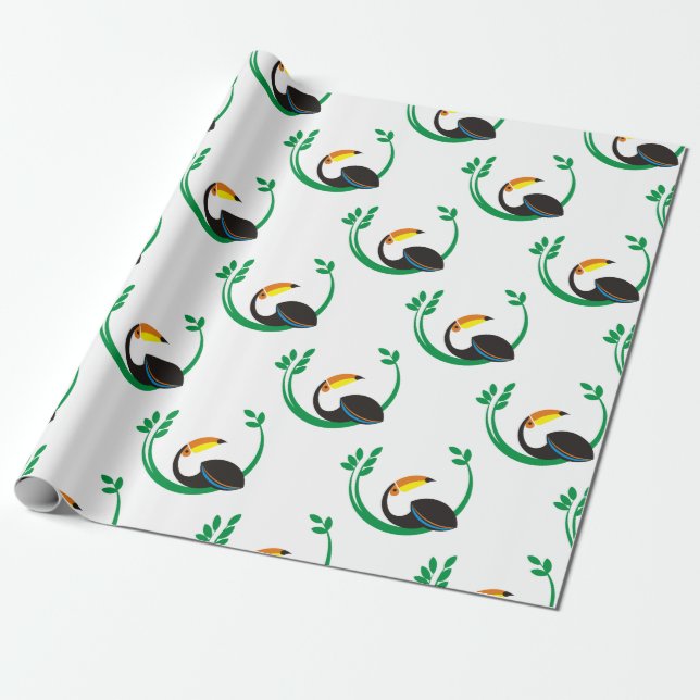 Papel De Presente Toucan (Desenrolado)