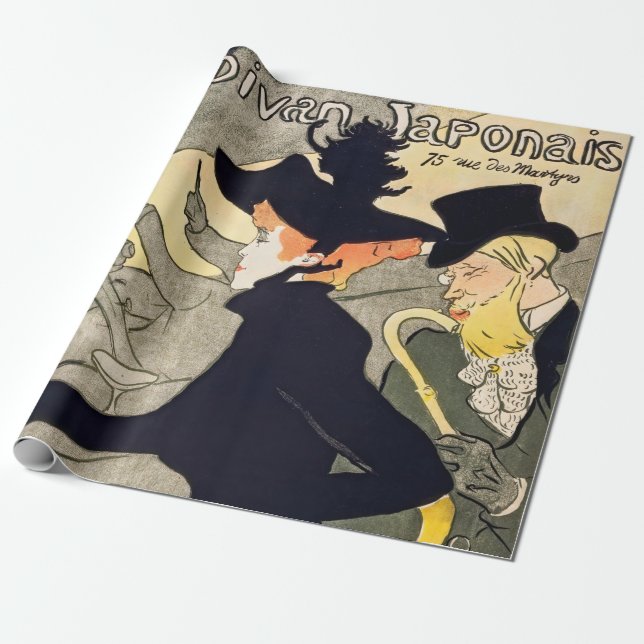 Papel De Presente Toulouse-Lautrec - Divan Japonês (Desenrolado)
