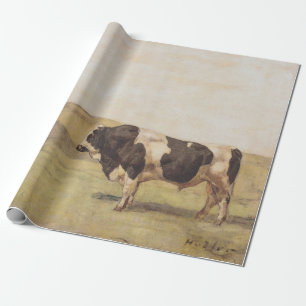 Papel De Presente Touro numa paisagem suíça (por Ferdinand Hodler)