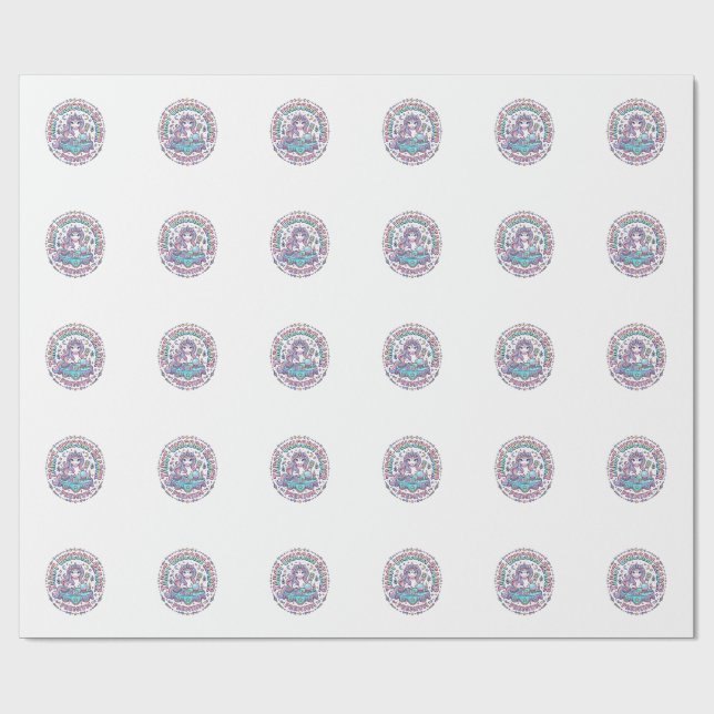 Papel De Presente Touro Tarot Leitor de Touro Premium Impressão Dive (Aberto)