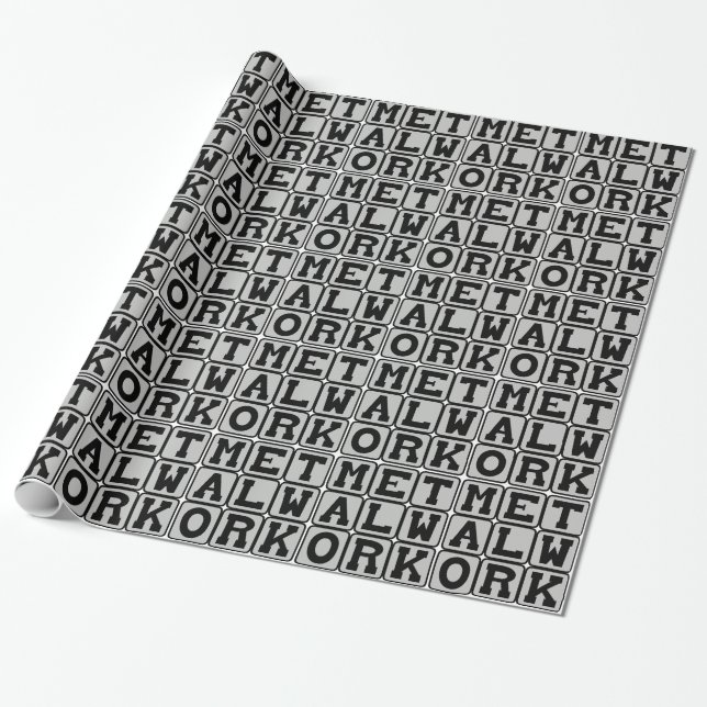 Papel De Presente Trabalho com metal, Trabalhando com metal (Desenrolado)