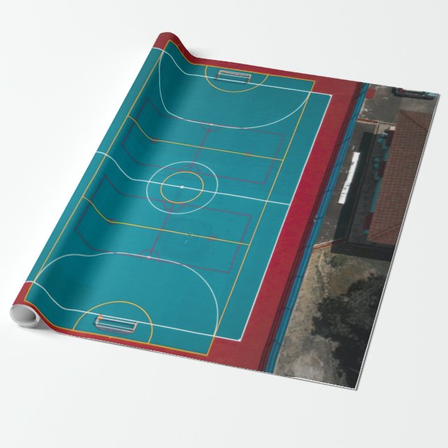 Papel De Presente Trabalho de arte de basquete incrível (Desenrolado)