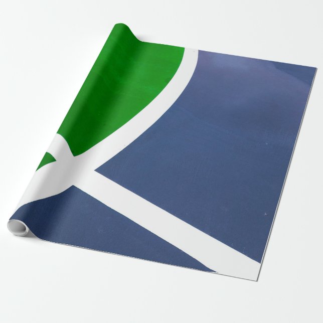 Papel De Presente Trabalho de arte de basquetebol (Desenrolado)