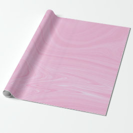 Papel De Presente Trabalho de arte de mármore líquido rosa-Abstrato 