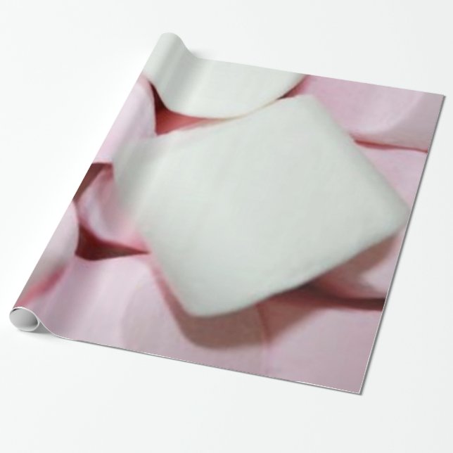Papel De Presente trabalho de arte de marshmallow (Desenrolado)