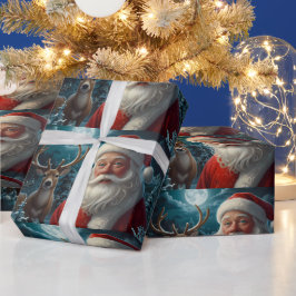 Papel De Presente Trabalho de arte de Natal de Snowman