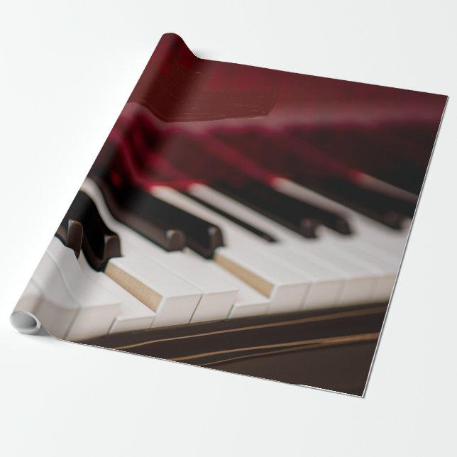 Papel De Presente Trabalho de arte de Piano Incrível (Desenrolado)