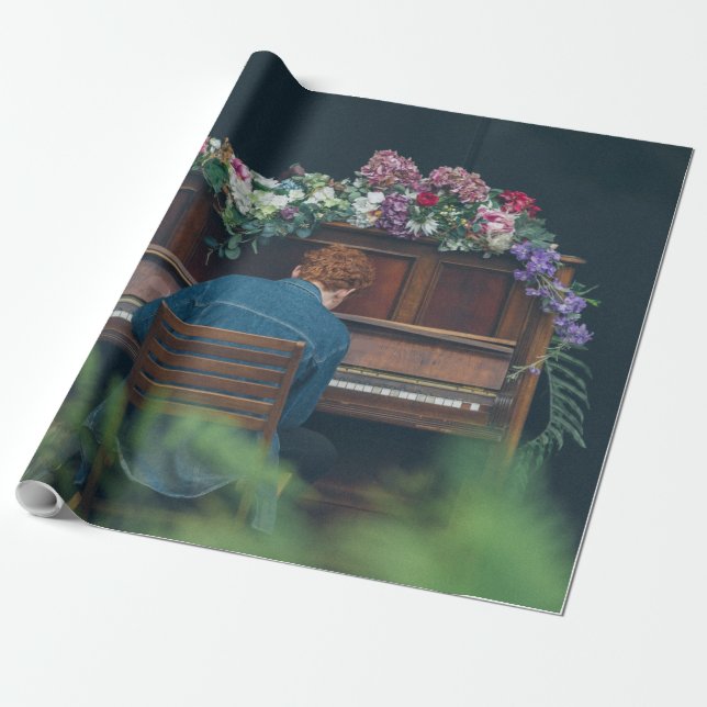 Papel De Presente Trabalho de arte de Piano legal (Desenrolado)