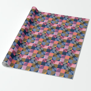 Papel De Presente Trabalho de arte de Vintagem Geométrica Circular