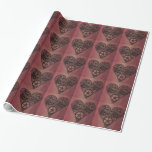 Papel De Presente Trabalhos do pulso de disparo de Steampunk e<br><div class="desc">Trabalhos do pulso de disparo de Steampunk e coração da engrenagem por Artinspired. Design do divertimento para em qualquer altura que o viajante ou aqueles que amam Steampunk. Eu amo características que de Steampunk um coração feito para o pulso de disparo trabalha e alinha. O design trabalha para os namorados,...</div>