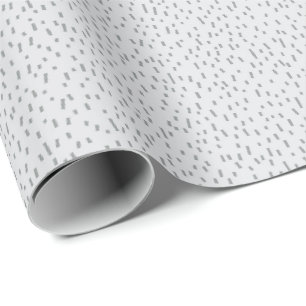 Papel De Presente Traços Cinzas Espalhados Minimalistas