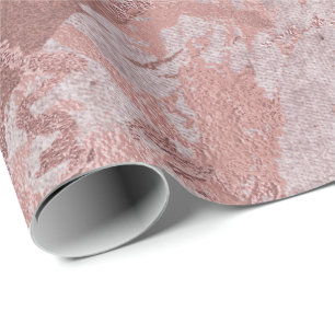 Papel De Presente Traços Metálicos Cinzentos De Cinza Lilac Marble B