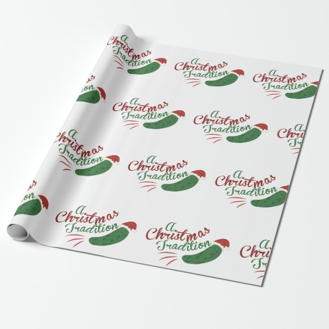 Papel De Presente Tradição de Natal (Desenrolado)