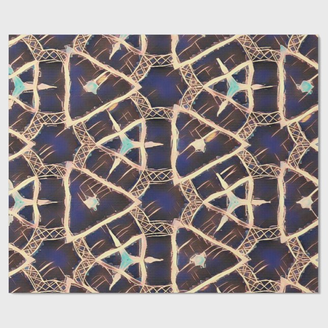 Papel De Presente traditional pattern (Aberto)