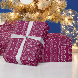 Papel De Presente Traditional Tatreez Print Wrapping Paper