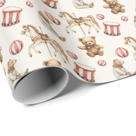 Papel De Presente Traditional Toys Festive