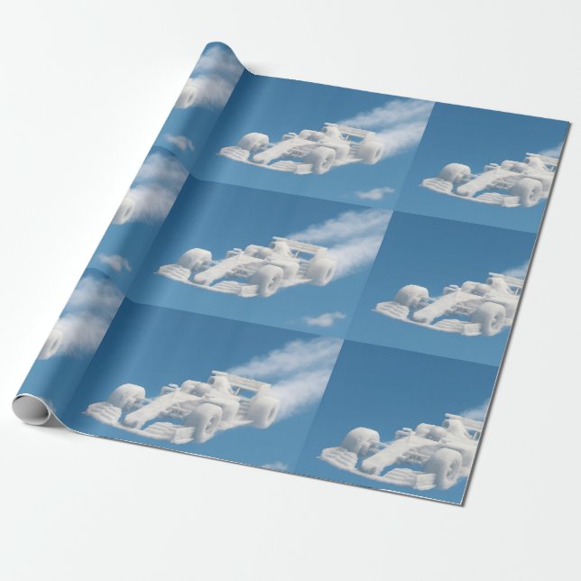Papel De Presente Traga-me Cloud Racer, arte surreal do céu da F1 pr (Desenrolado)