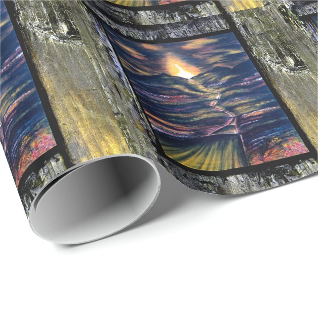 Papel De Presente Trajeto da vida (Ponta do rolo)