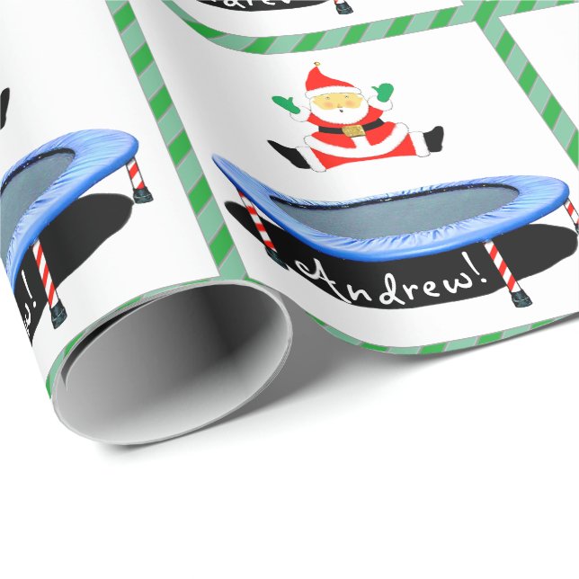 Papel De Presente Trampoline Christmas Holiday Gift (Ponta do rolo)