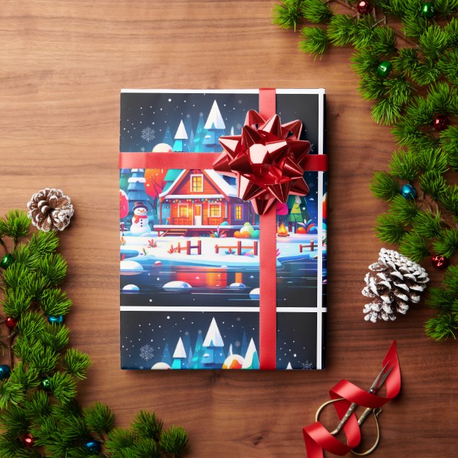 Papel De Presente Tranquilo Natal (Presente de Natal)