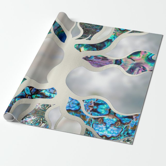 Papel De Presente Tree of life - Abalone Shell and Pearl (Desenrolado)