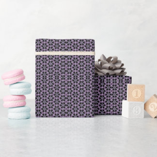 Papel De Presente Treliça Lavanda Mística
